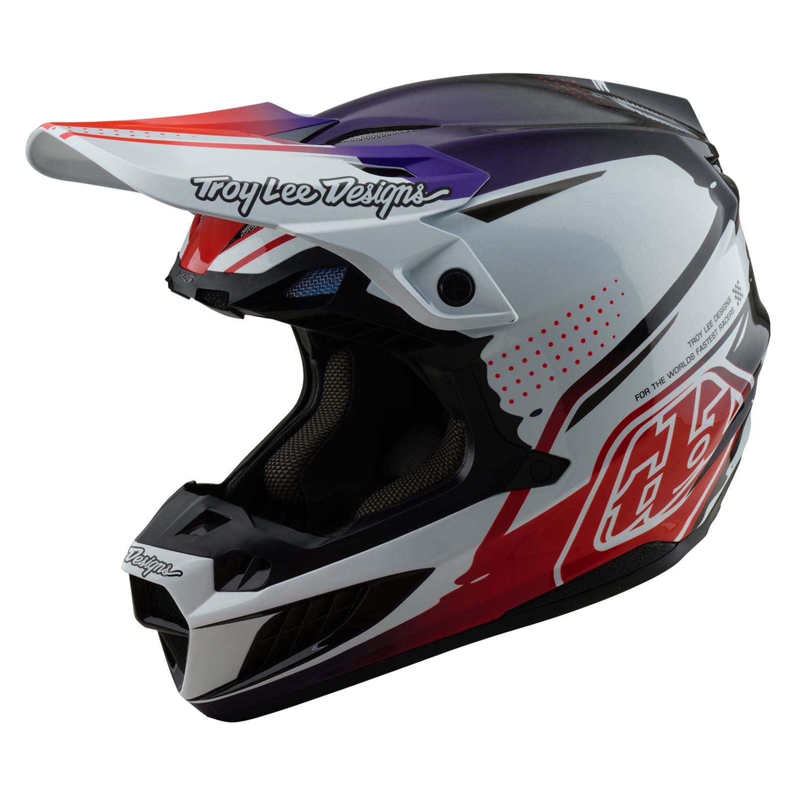 Troy Lee Designs Spring 2025 MX Helmet SE5 Carbon Drip Black